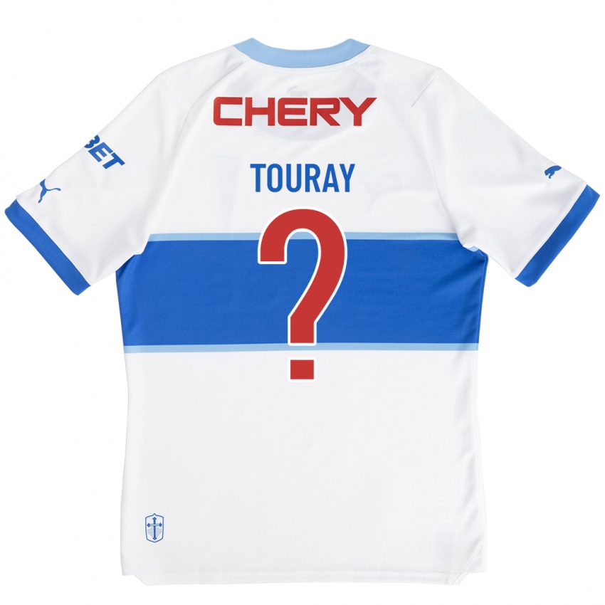 Mænd Ousman Touray #0 Hvid Hjemmebane Spillertrøjer 2023/24 Trøje T-Shirt