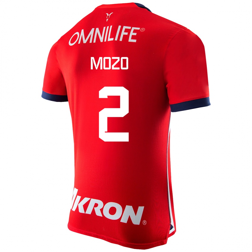 Mænd Alan Mozo #2 Rød Hjemmebane Spillertrøjer 2023/24 Trøje T-Shirt