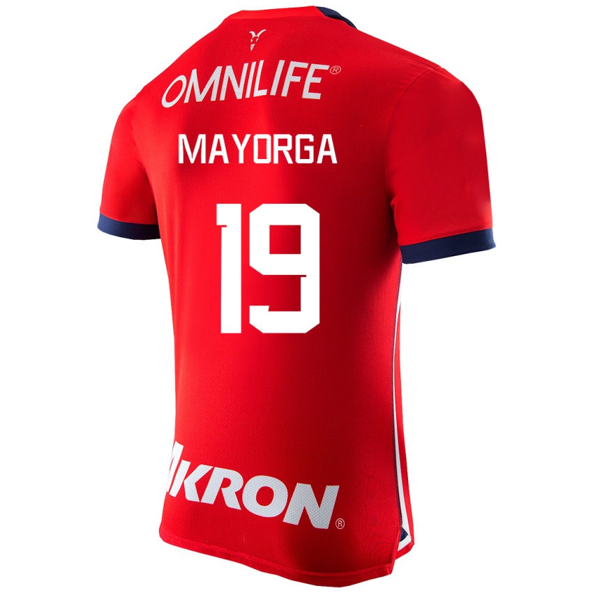 Mænd Alejandro Mayorga #19 Rød Hjemmebane Spillertrøjer 2023/24 Trøje T-Shirt