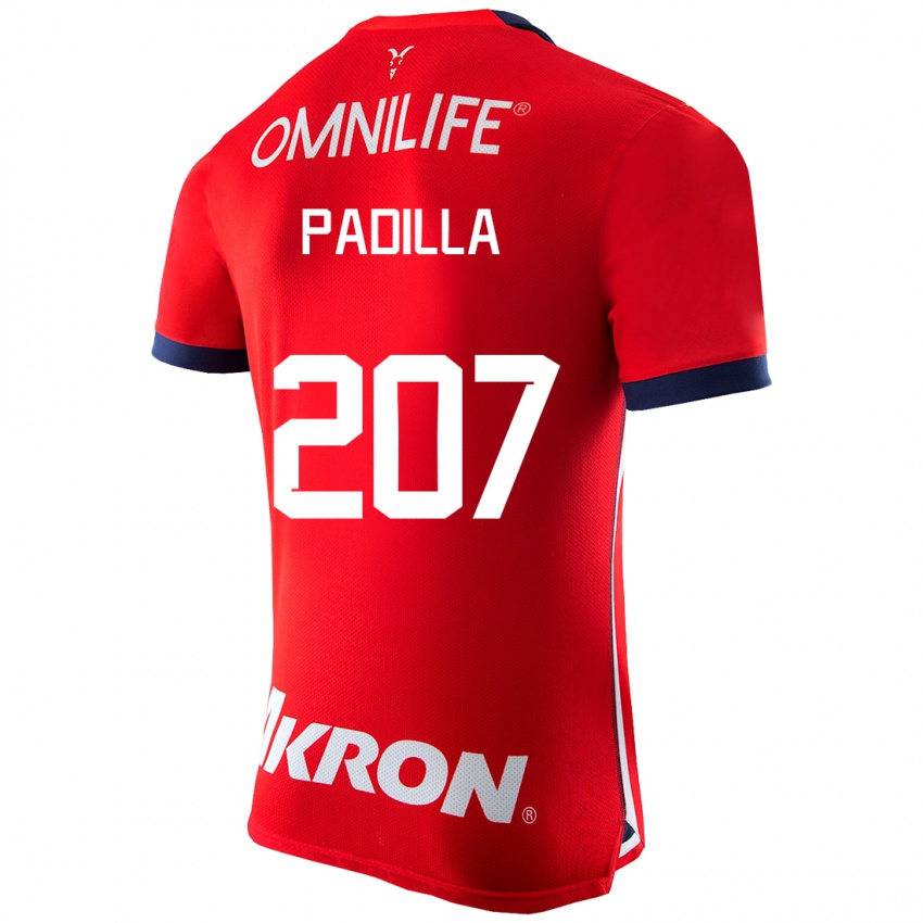 Mænd Yael Padilla #207 Rød Hjemmebane Spillertrøjer 2023/24 Trøje T-Shirt