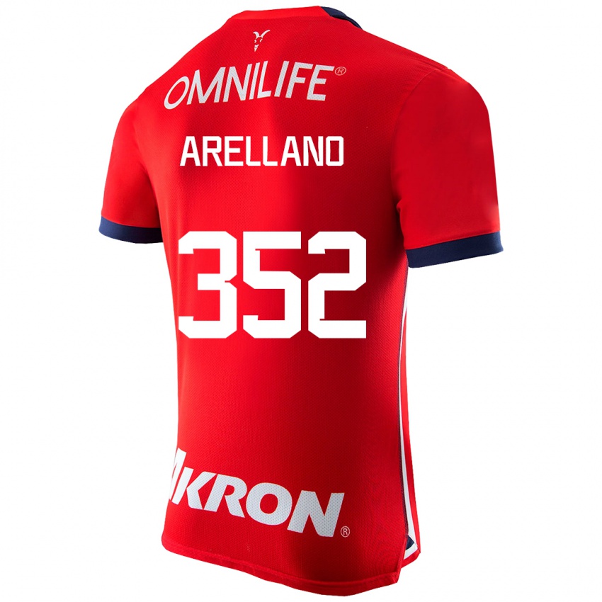 Mænd Santiago Arellano #352 Rød Hjemmebane Spillertrøjer 2023/24 Trøje T-Shirt