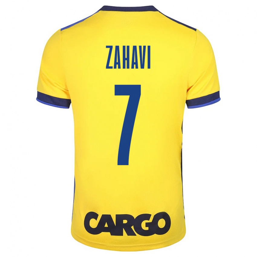 Mænd Eran Zahavi #7 Gul Hjemmebane Spillertrøjer 2023/24 Trøje T-Shirt