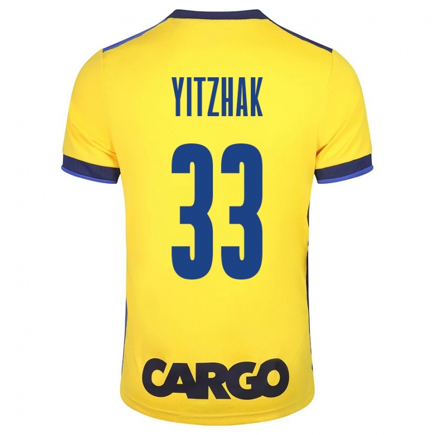 Mænd Or Yitzhak #33 Gul Hjemmebane Spillertrøjer 2023/24 Trøje T-Shirt