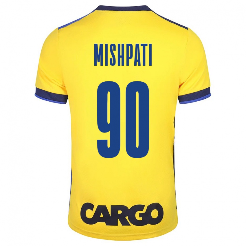 Mænd Roi Mishpati #90 Gul Hjemmebane Spillertrøjer 2023/24 Trøje T-Shirt