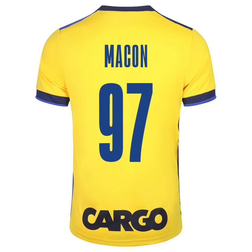 Mænd Yvann Maçon #97 Gul Hjemmebane Spillertrøjer 2023/24 Trøje T-Shirt