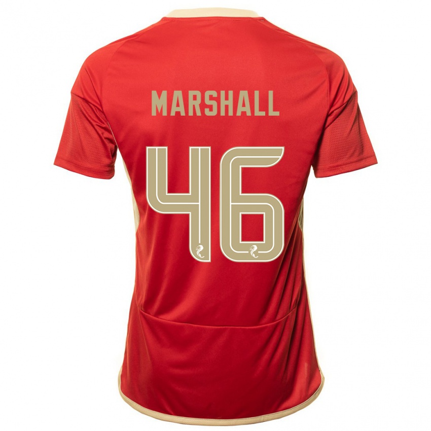 Mænd Findlay Marshall #46 Rød Hjemmebane Spillertrøjer 2023/24 Trøje T-Shirt