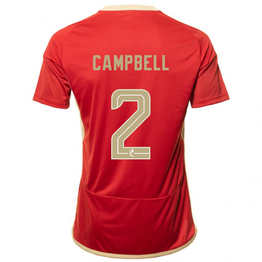 Mænd Loren Campbell #2 Rød Hjemmebane Spillertrøjer 2023/24 Trøje T-Shirt