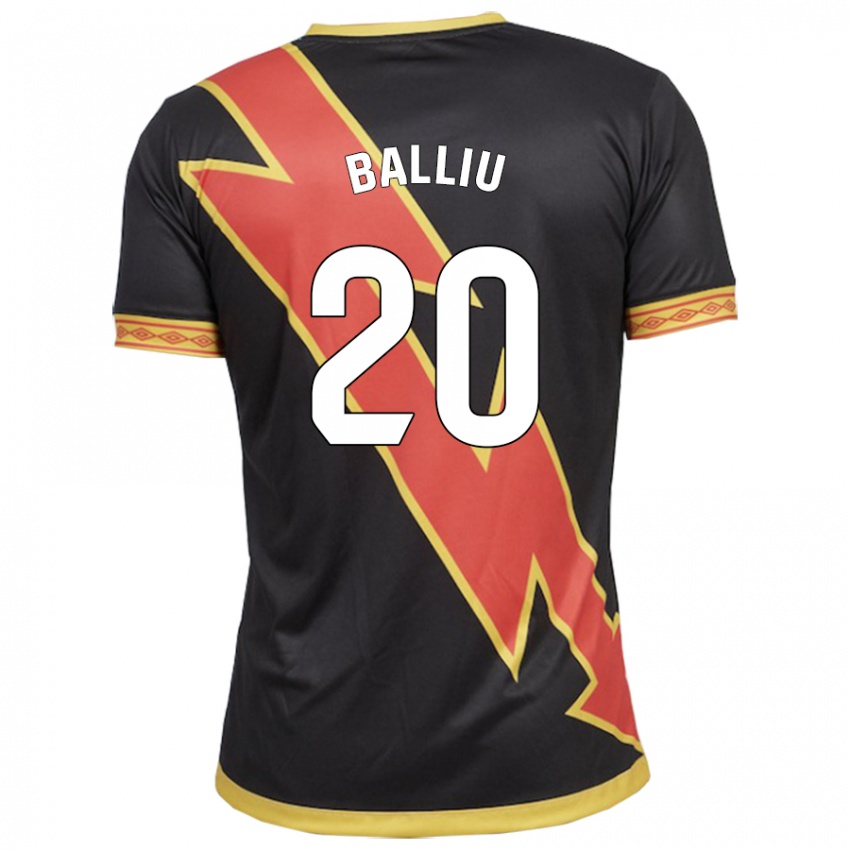 Mænd Iván Balliu #20 Sort Udebane Spillertrøjer 2023/24 Trøje T-Shirt