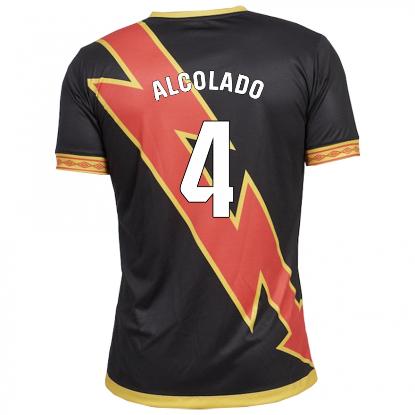 Mænd Jaime Alcolado #4 Sort Udebane Spillertrøjer 2023/24 Trøje T-Shirt