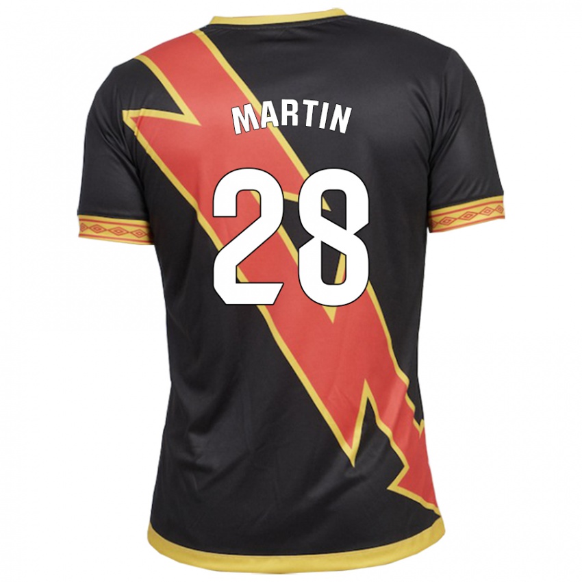 Mænd Pablo Martín #28 Sort Udebane Spillertrøjer 2023/24 Trøje T-Shirt