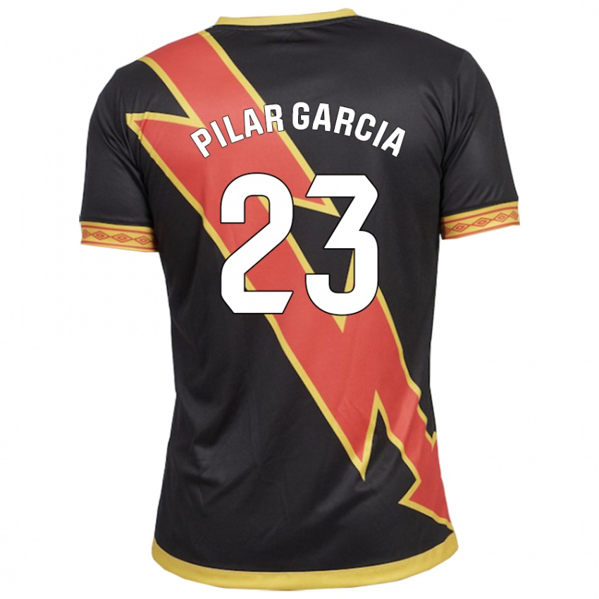 Mænd María Pilar García Villalba #23 Sort Udebane Spillertrøjer 2023/24 Trøje T-Shirt