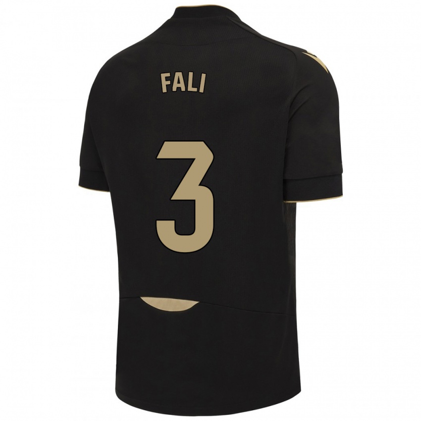 Mænd Fali #3 Sort Udebane Spillertrøjer 2023/24 Trøje T-Shirt