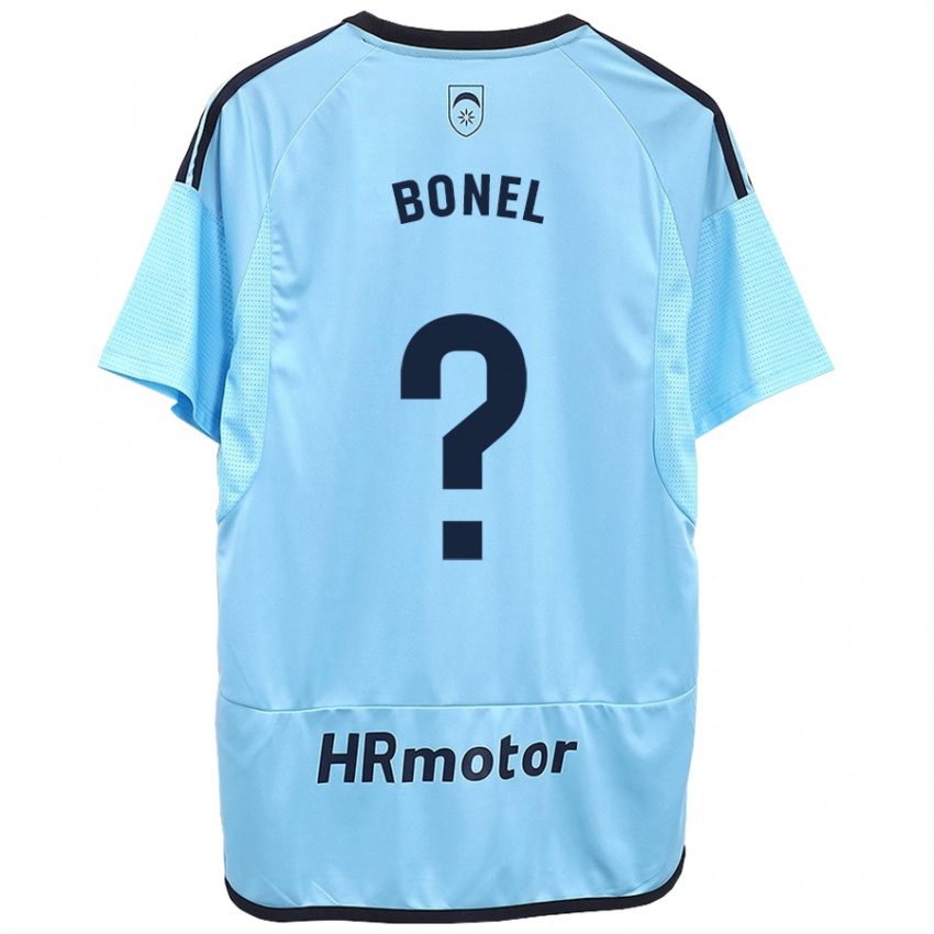 Mænd Aimar Bonel #0 Blå Udebane Spillertrøjer 2023/24 Trøje T-Shirt