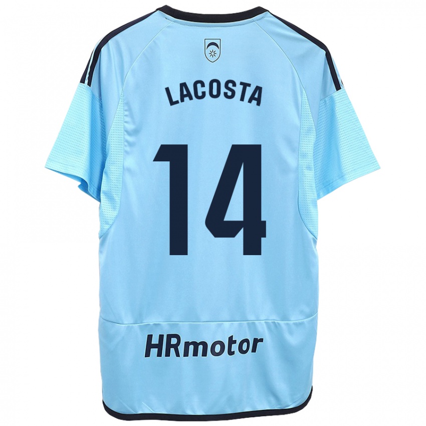 Mænd Iara Lacosta Sanchez #14 Blå Udebane Spillertrøjer 2023/24 Trøje T-Shirt