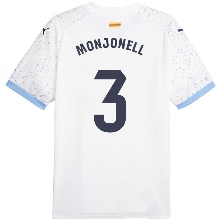 Mænd Eric Monjonell #3 Hvid Udebane Spillertrøjer 2023/24 Trøje T-Shirt