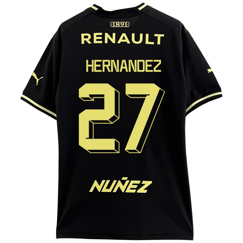 Mænd Lucas Hernández #27 Sort Udebane Spillertrøjer 2023/24 Trøje T-Shirt