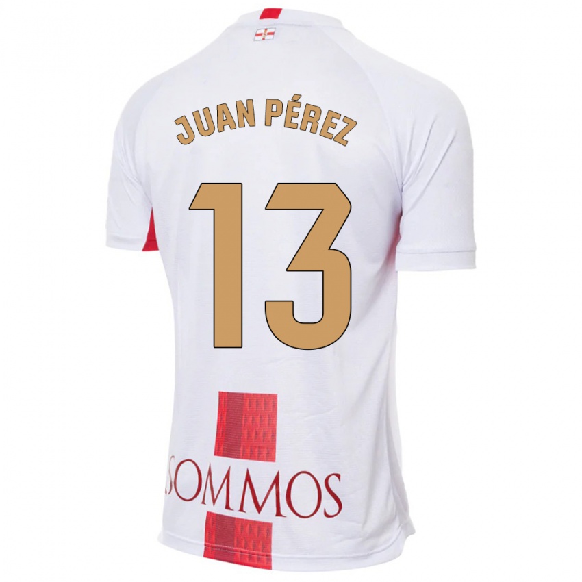 Mænd Juan Pérez #13 Hvid Udebane Spillertrøjer 2023/24 Trøje T-Shirt