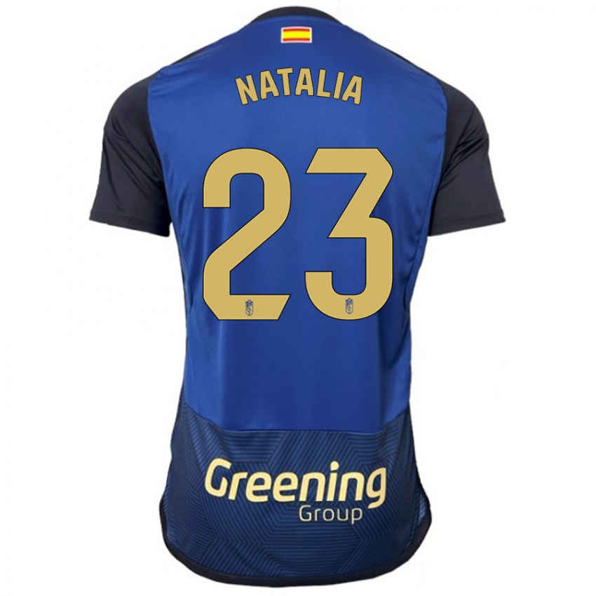 Mænd Natalia #23 Flåde Udebane Spillertrøjer 2023/24 Trøje T-Shirt