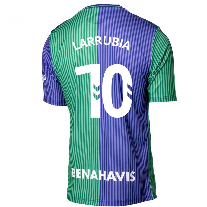 Mænd David Larrubia #10 Grøn Blå Udebane Spillertrøjer 2023/24 Trøje T-Shirt