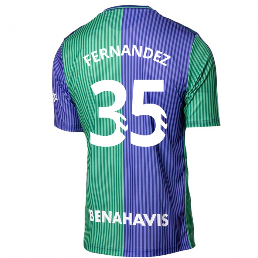 Mænd Inés Fernández #35 Grøn Blå Udebane Spillertrøjer 2023/24 Trøje T-Shirt