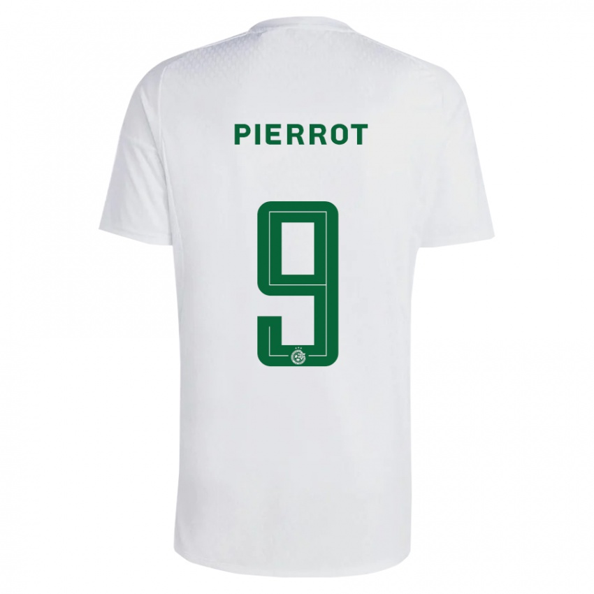 Mænd Frantzdy Pierrot #9 Grøn Blå Udebane Spillertrøjer 2023/24 Trøje T-Shirt