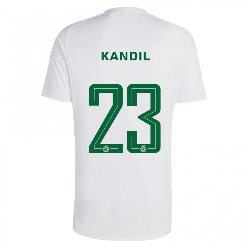 Mænd Maor Kandil #23 Grøn Blå Udebane Spillertrøjer 2023/24 Trøje T-Shirt