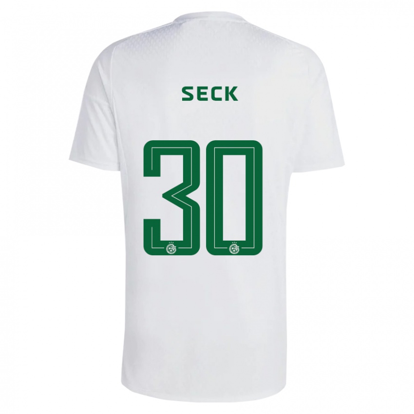 Mænd Abdoulaye Seck #30 Grøn Blå Udebane Spillertrøjer 2023/24 Trøje T-Shirt