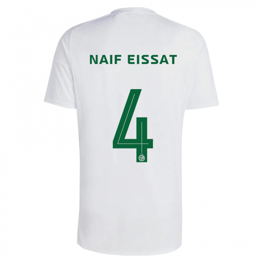 Mænd Lisav Naif Eissat #4 Grøn Blå Udebane Spillertrøjer 2023/24 Trøje T-Shirt