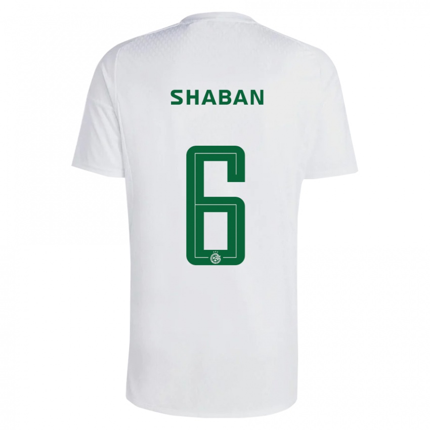 Mænd Loay Shaban #6 Grøn Blå Udebane Spillertrøjer 2023/24 Trøje T-Shirt