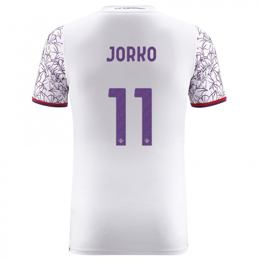 Mænd Jonathan Ikone #11 Hvid Udebane Spillertrøjer 2023/24 Trøje T-Shirt