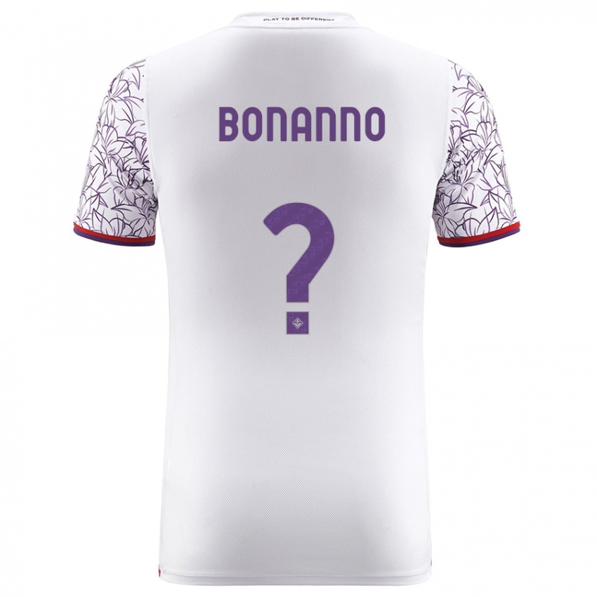Mænd Piergiorgio Bonanno #0 Hvid Udebane Spillertrøjer 2023/24 Trøje T-Shirt
