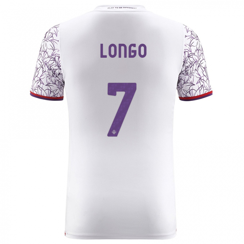 Mænd Miriam Longo #7 Hvid Udebane Spillertrøjer 2023/24 Trøje T-Shirt