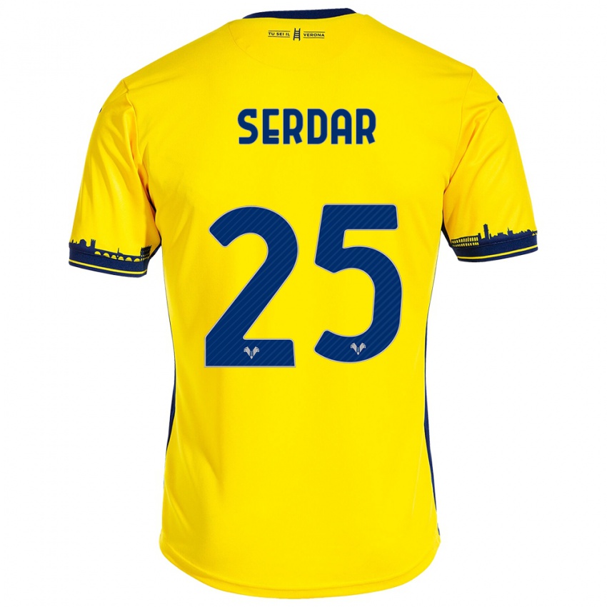 Mænd Suat Serdar #25 Gul Udebane Spillertrøjer 2023/24 Trøje T-Shirt