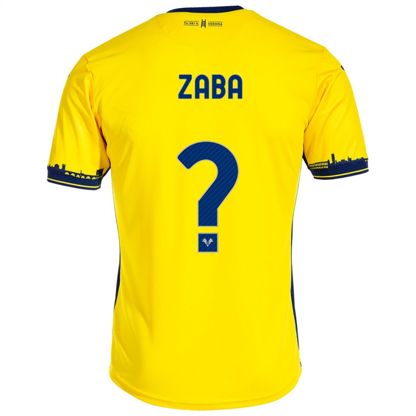 Mænd Nelson Zaba #0 Gul Udebane Spillertrøjer 2023/24 Trøje T-Shirt