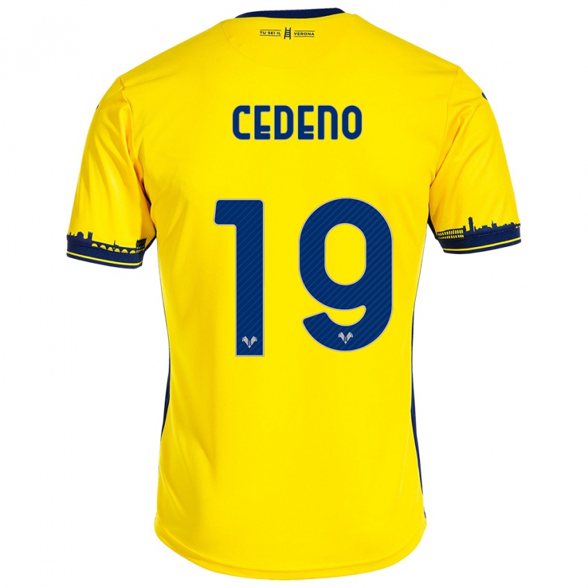 Mænd Lineth Cedeno #19 Gul Udebane Spillertrøjer 2023/24 Trøje T-Shirt