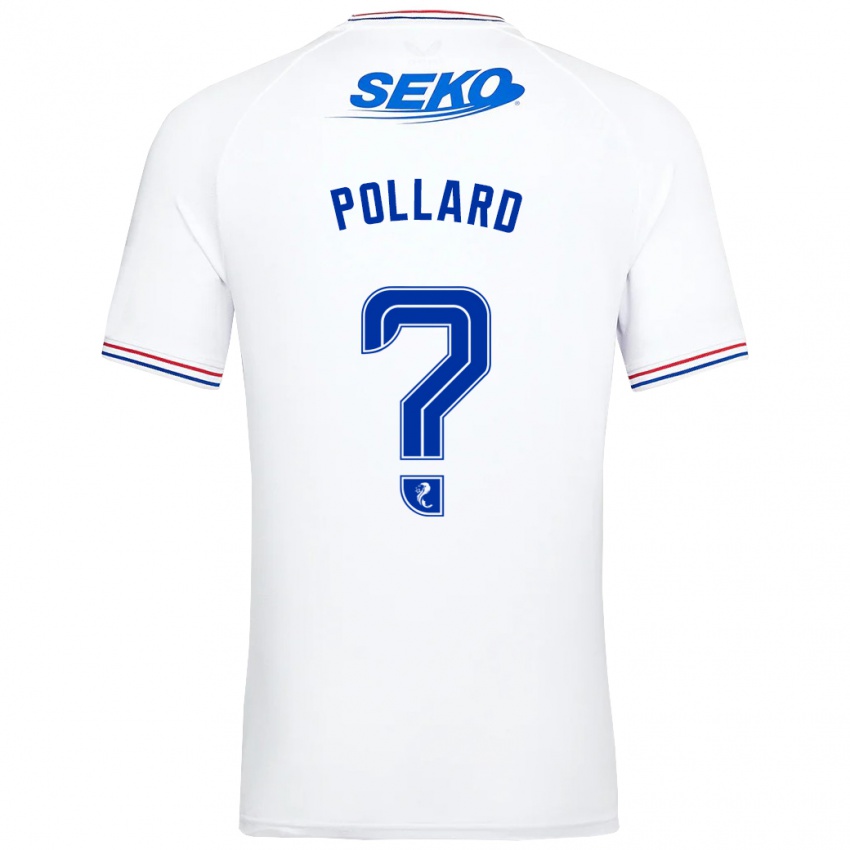 Mænd Lancelot Pollard #0 Hvid Udebane Spillertrøjer 2023/24 Trøje T-Shirt
