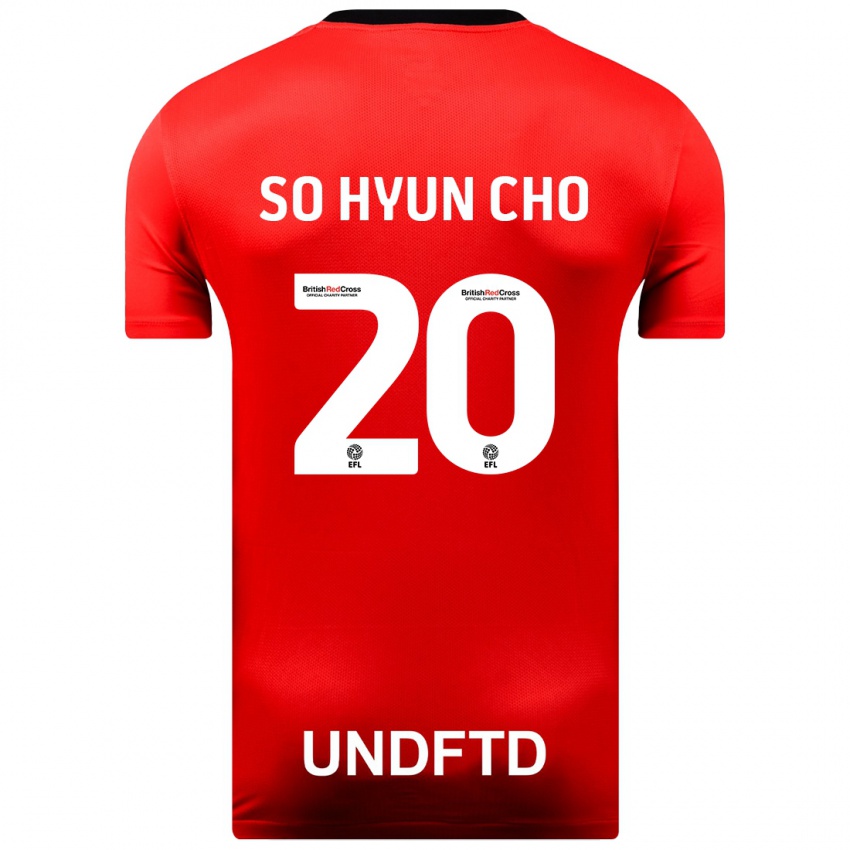 Mænd Cho So-Hyun #20 Rød Udebane Spillertrøjer 2023/24 Trøje T-Shirt