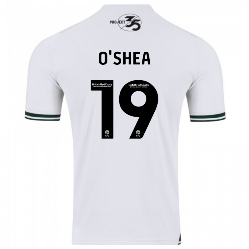 Mænd Erin O'shea #19 Hvid Udebane Spillertrøjer 2023/24 Trøje T-Shirt