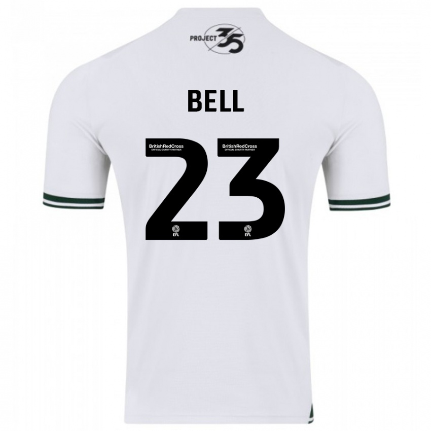 Mænd Katelyn Bell #23 Hvid Udebane Spillertrøjer 2023/24 Trøje T-Shirt