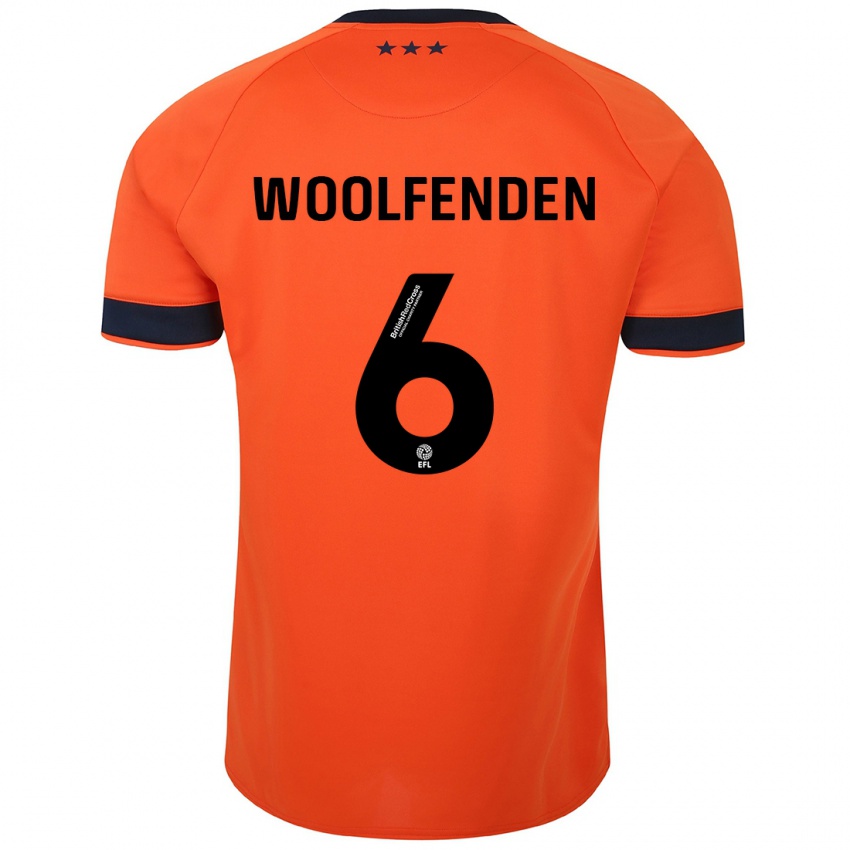 Mænd Luke Woolfenden #6 Appelsin Udebane Spillertrøjer 2023/24 Trøje T-Shirt