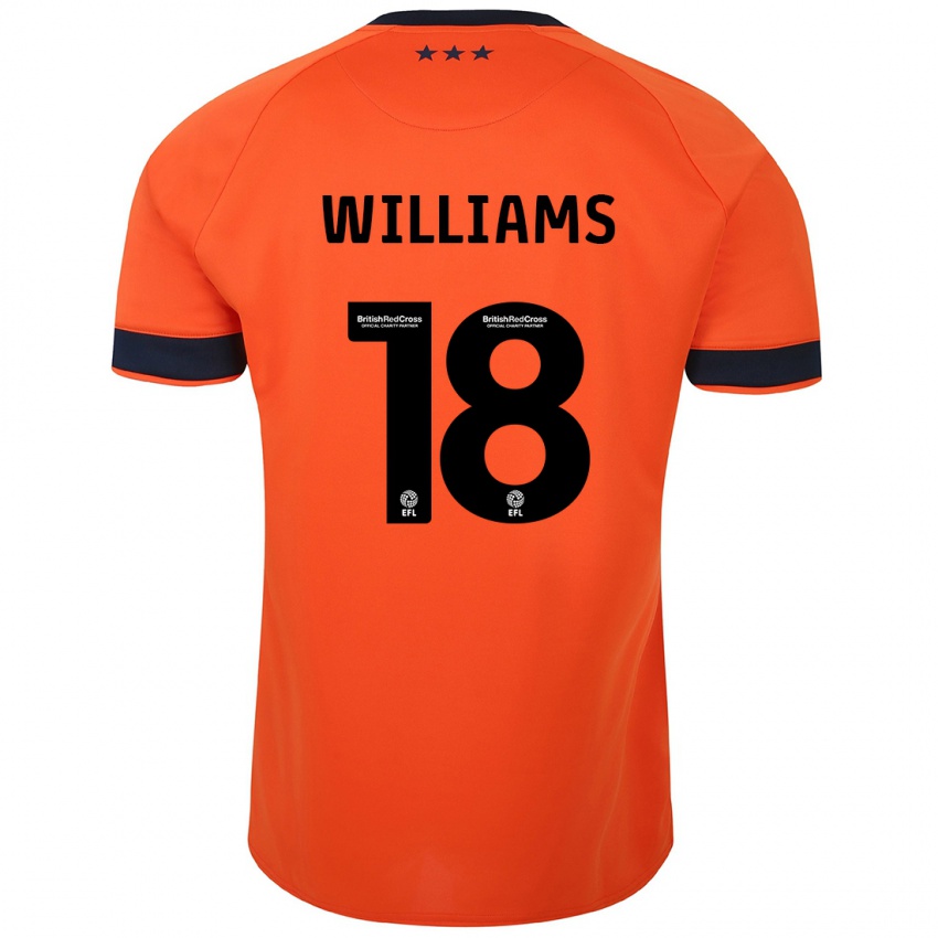 Mænd Brandon Williams #18 Appelsin Udebane Spillertrøjer 2023/24 Trøje T-Shirt