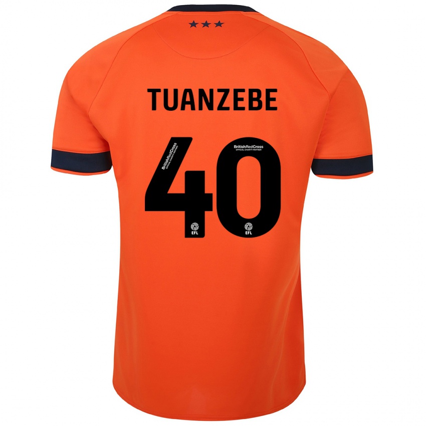 Mænd Axel Tuanzebe #40 Appelsin Udebane Spillertrøjer 2023/24 Trøje T-Shirt