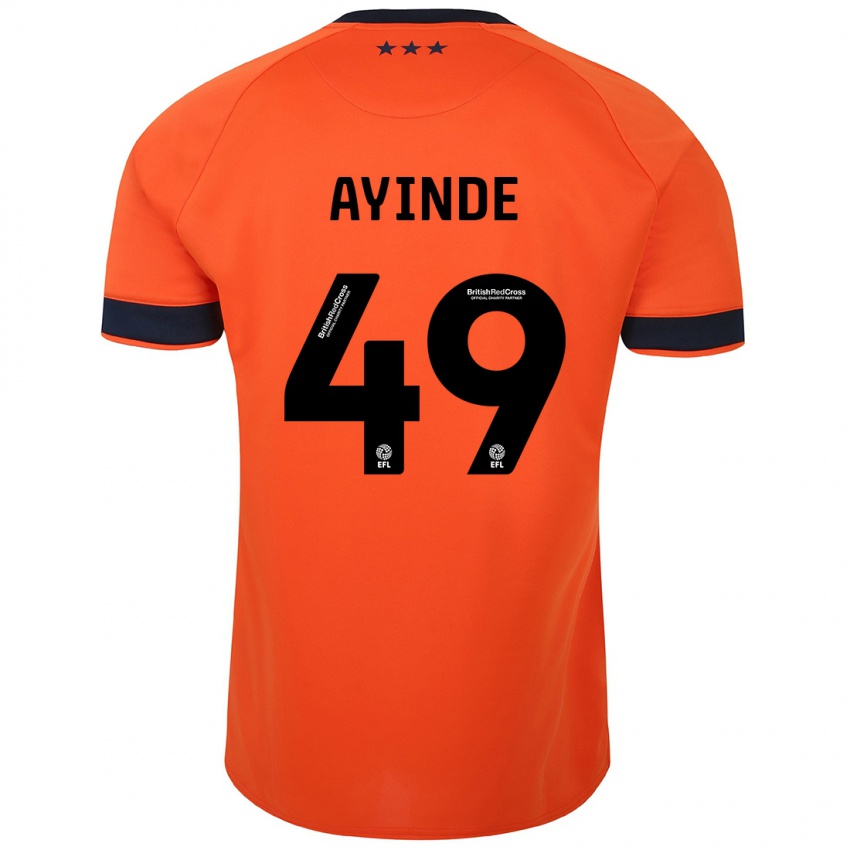 Mænd Leon Ayinde #49 Appelsin Udebane Spillertrøjer 2023/24 Trøje T-Shirt