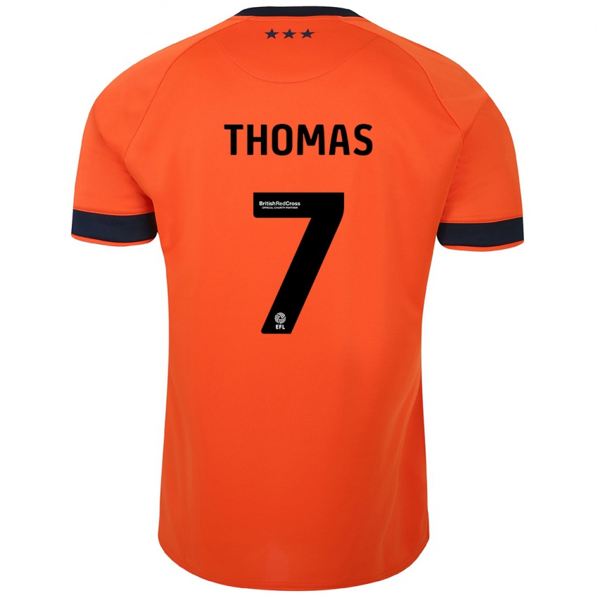 Mænd Natasha Thomas #7 Appelsin Udebane Spillertrøjer 2023/24 Trøje T-Shirt