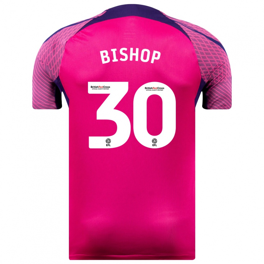 Mænd Nathan Bishop #30 Lilla Udebane Spillertrøjer 2023/24 Trøje T-Shirt