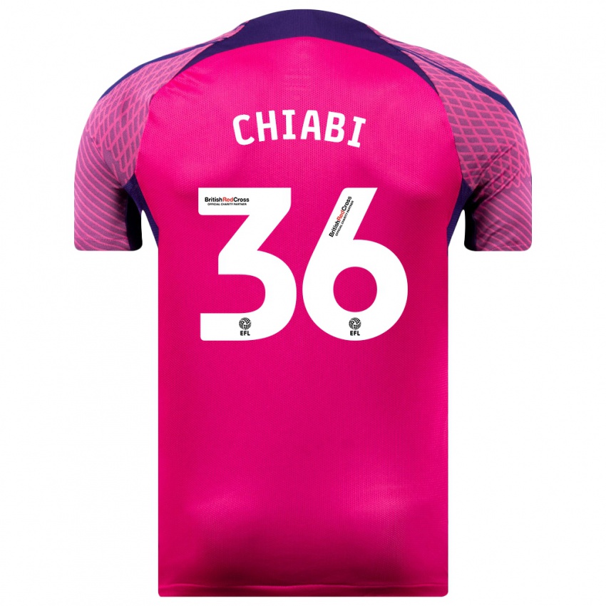 Mænd Tom Chiabi #36 Lilla Udebane Spillertrøjer 2023/24 Trøje T-Shirt