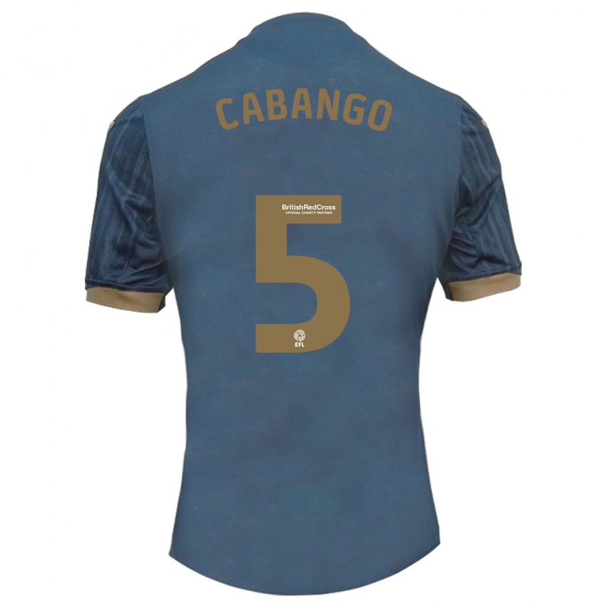 Mænd Ben Cabango #5 Mørk Blågrøn Udebane Spillertrøjer 2023/24 Trøje T-Shirt