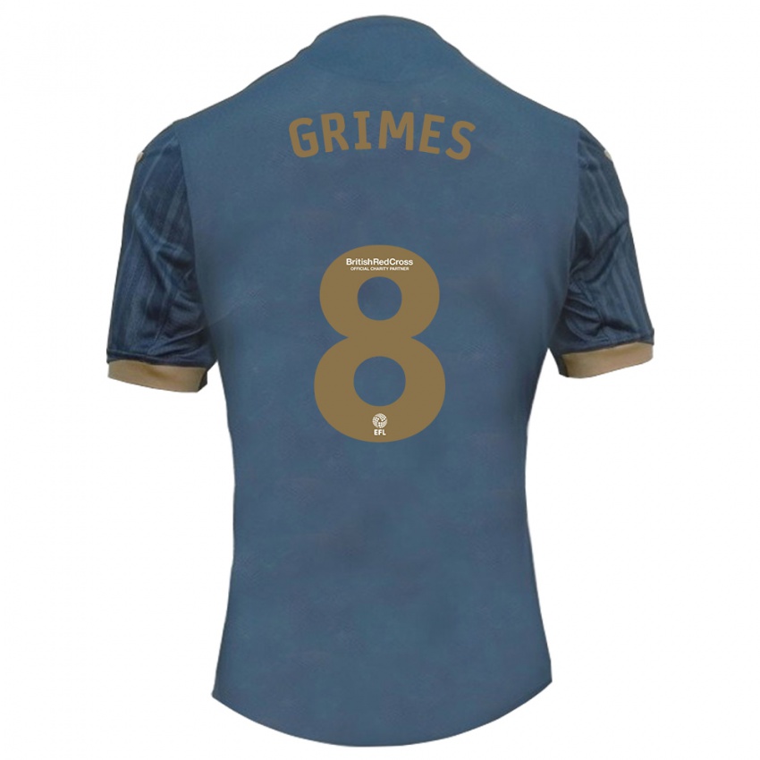 Mænd Matt Grimes #8 Mørk Blågrøn Udebane Spillertrøjer 2023/24 Trøje T-Shirt