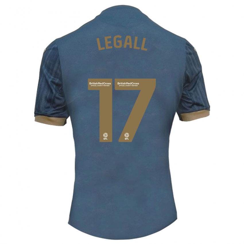 Mænd Monet Legall #17 Mørk Blågrøn Udebane Spillertrøjer 2023/24 Trøje T-Shirt