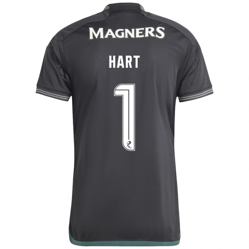 Mænd Joe Hart #1 Sort Udebane Spillertrøjer 2023/24 Trøje T-Shirt